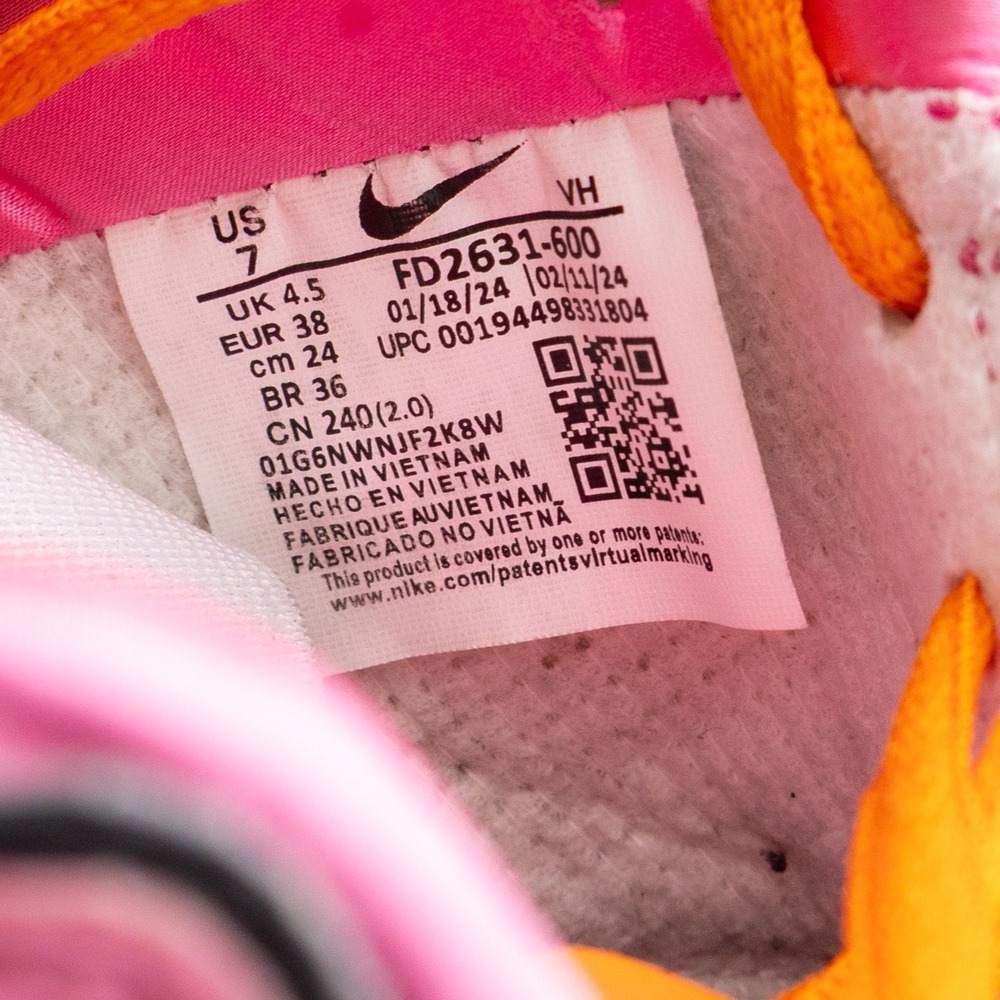 Nike SB Dunk Low Blossom Pink Orange FD2631-600 Women's US 7 UK 4.5 EU 38 - Picture 6 of 15